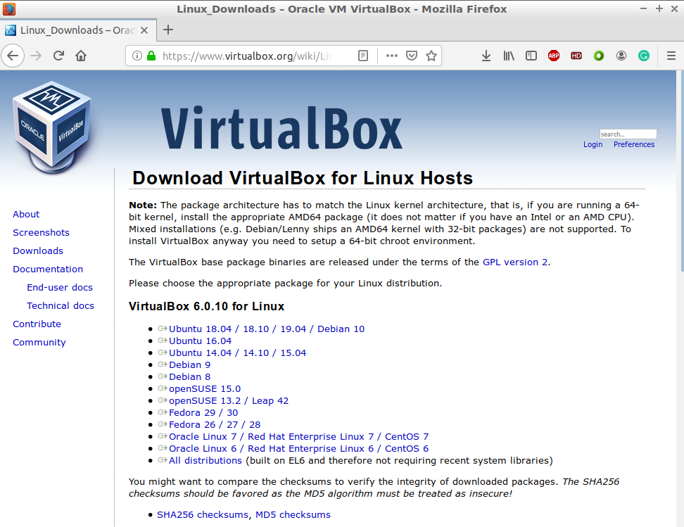 VirtualBox Download