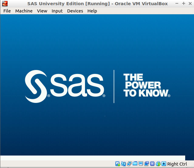 SAS University Edition boot